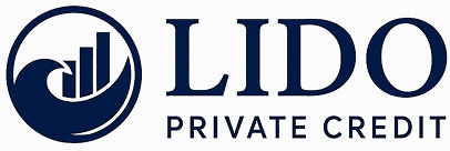 Lido Private Credit logo with wave icon.
